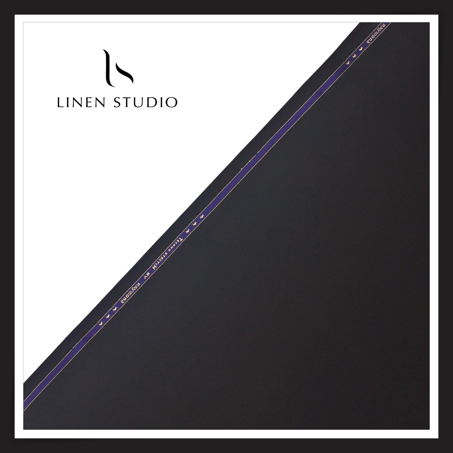 Raymond PolyViscose Spandex Wrinkle Free Suiting - Purplish Blue (NEW) (Darkest)