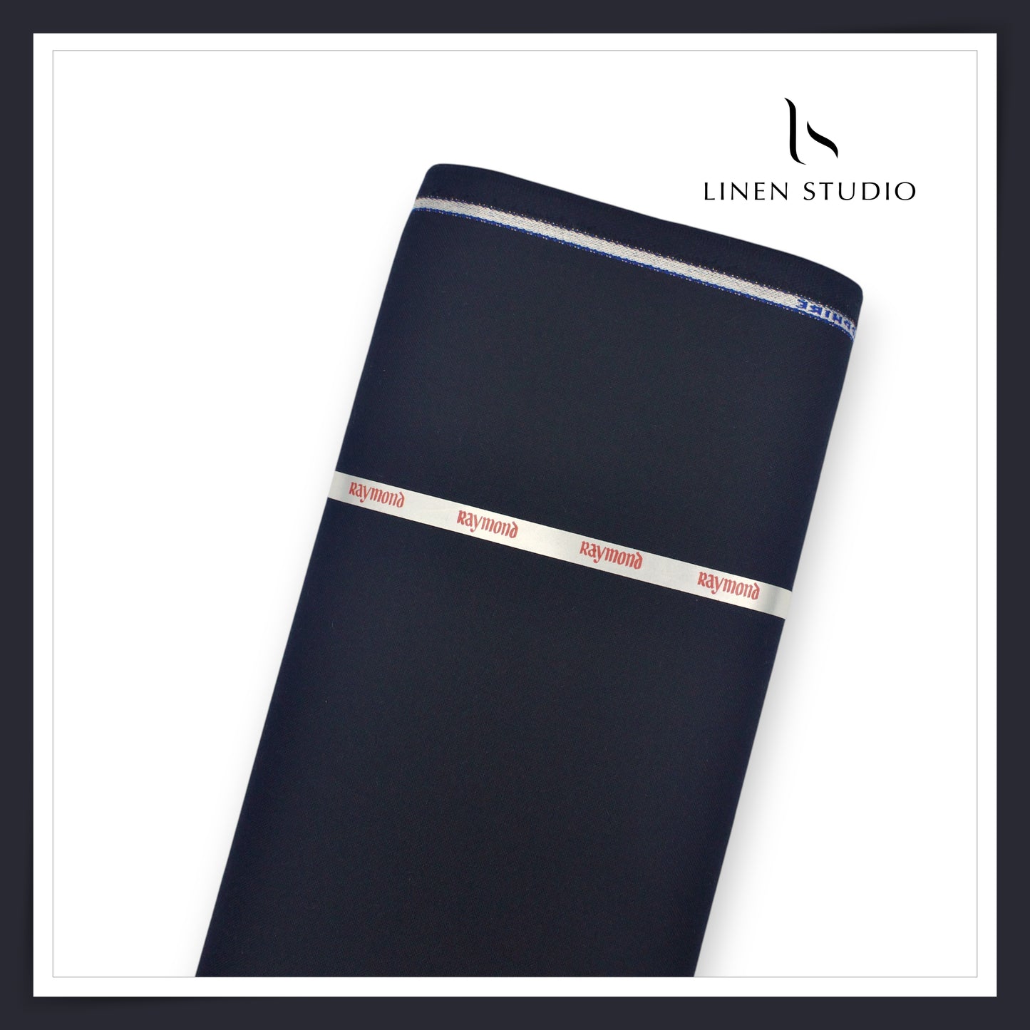 Raymonds Sapphire Wool Blend Suiting - Dark Navy Blue (Thick Shiny Matty) (Highest Selling)