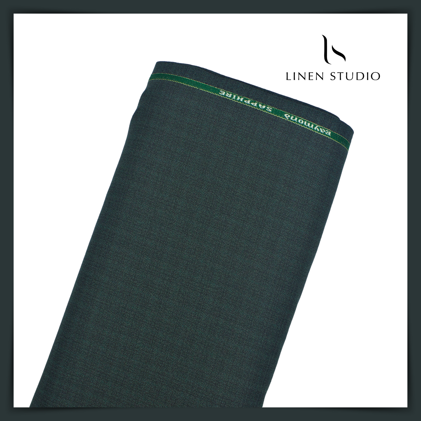 Raymonds Sapphire - Jade Green - Linen Studio