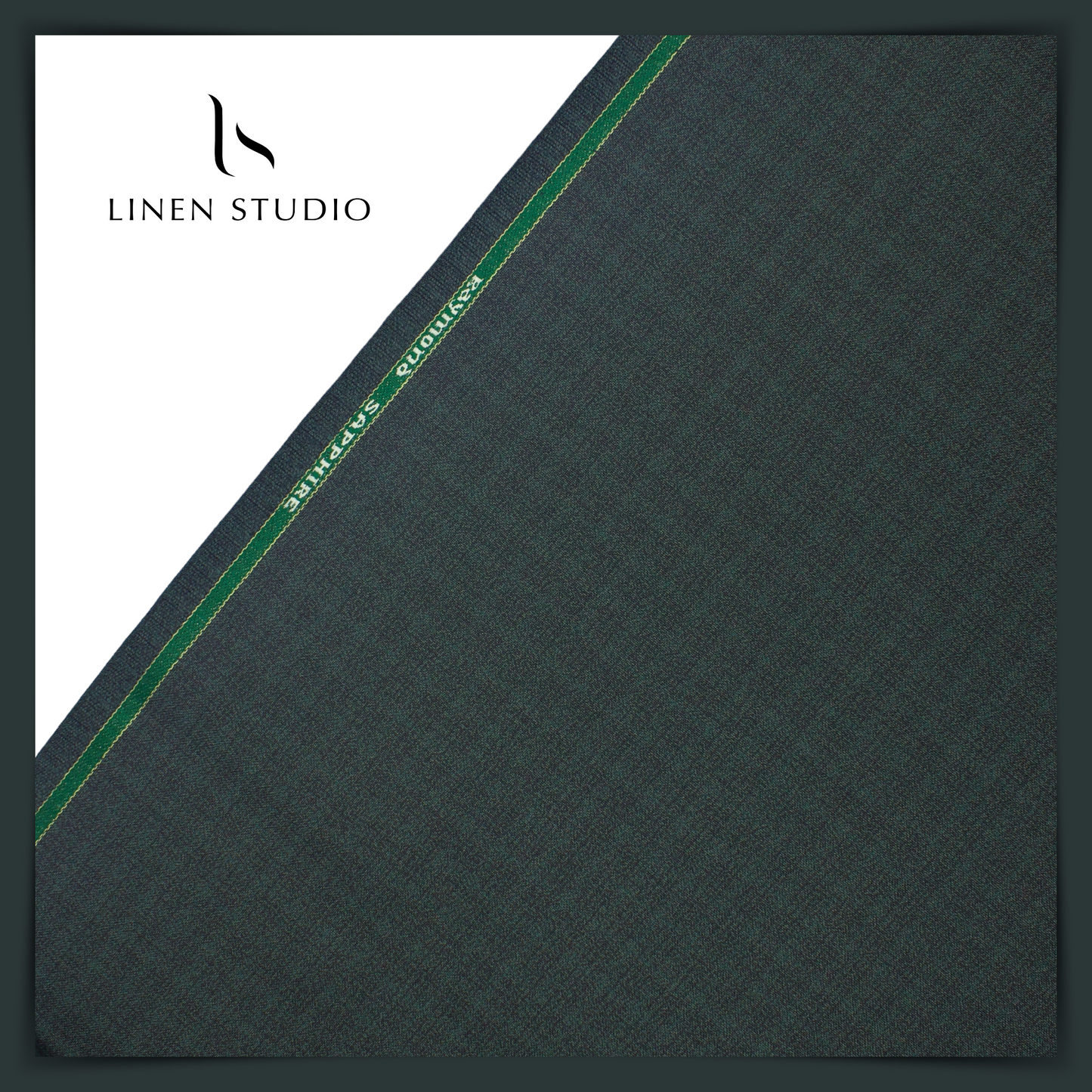Raymonds Sapphire - Jade Green - Linen Studio