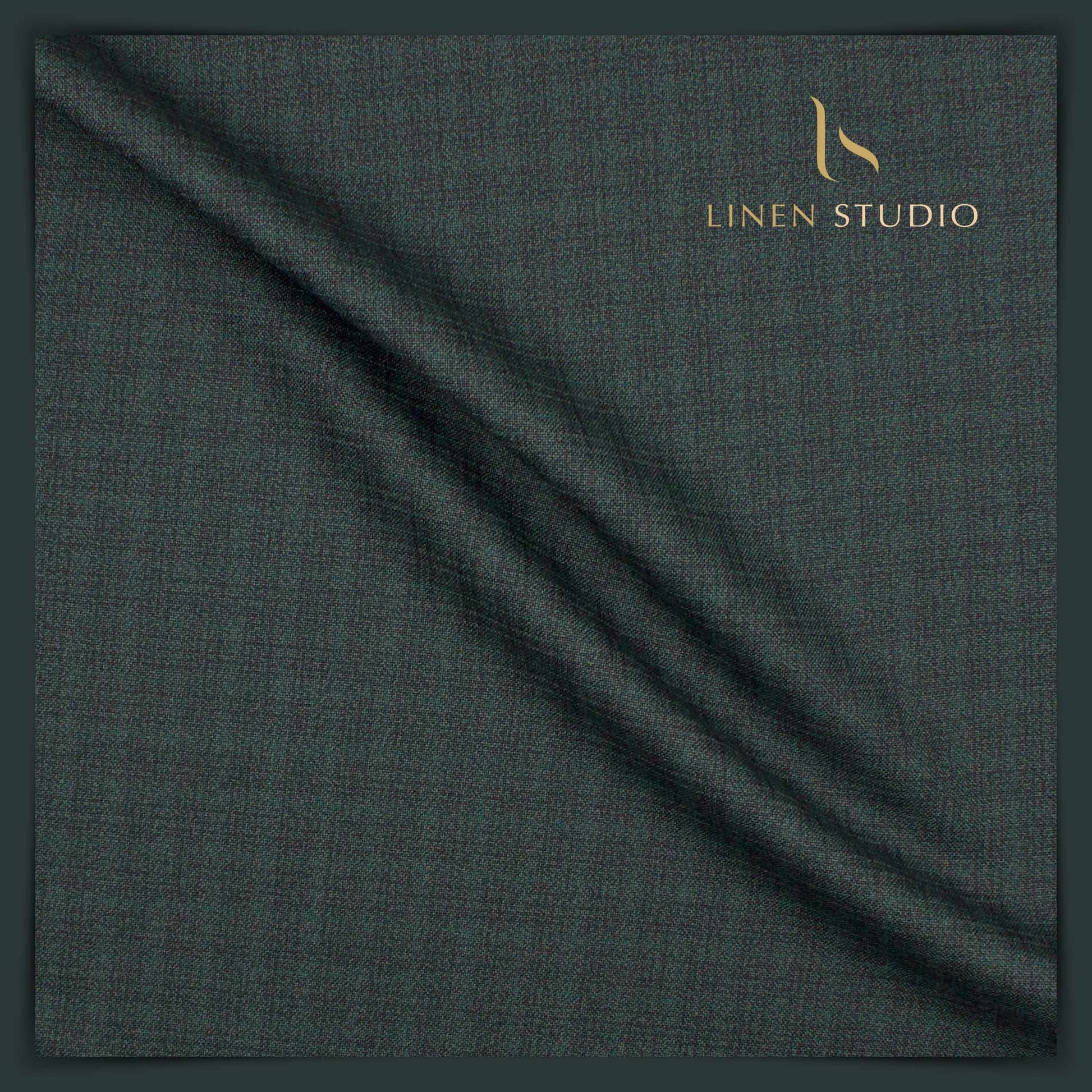 Raymonds Sapphire - Jade Green - Linen Studio