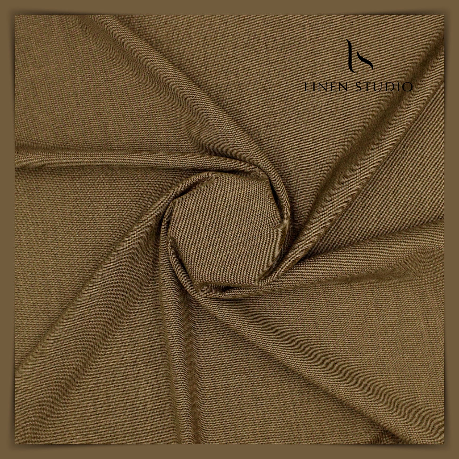 Raymonds Zenamic TR Wrinkle Free Soft Suiting - Peanut Brown - Linen Studio
