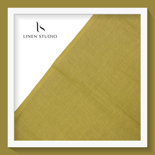 Linen look Remi - Greenish Yellow - Linen Studio