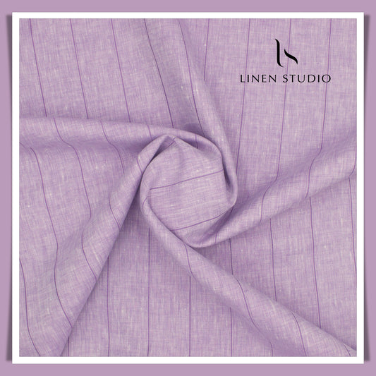 Reno 109 -  Self Emb Stripe Linen Fabric