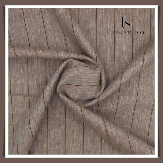 Reno 116 -  Self Emb Stripe Linen Fabric