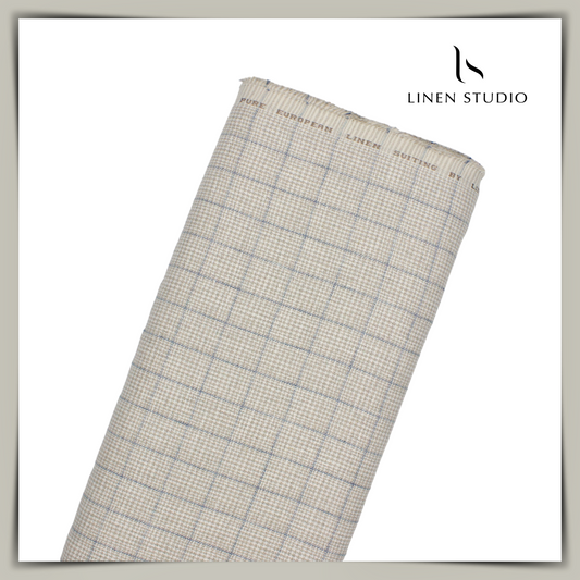 Pure Linen Suiting Checks - 52 - Linen Studio