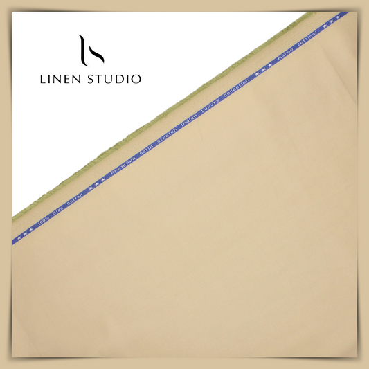 100% Giza Cotton Stretchable Suiting - 01 - Linen Studio