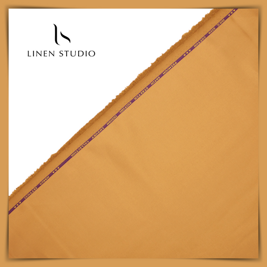 100% Giza Cotton Stretchable Suiting - 03 - Linen Studio