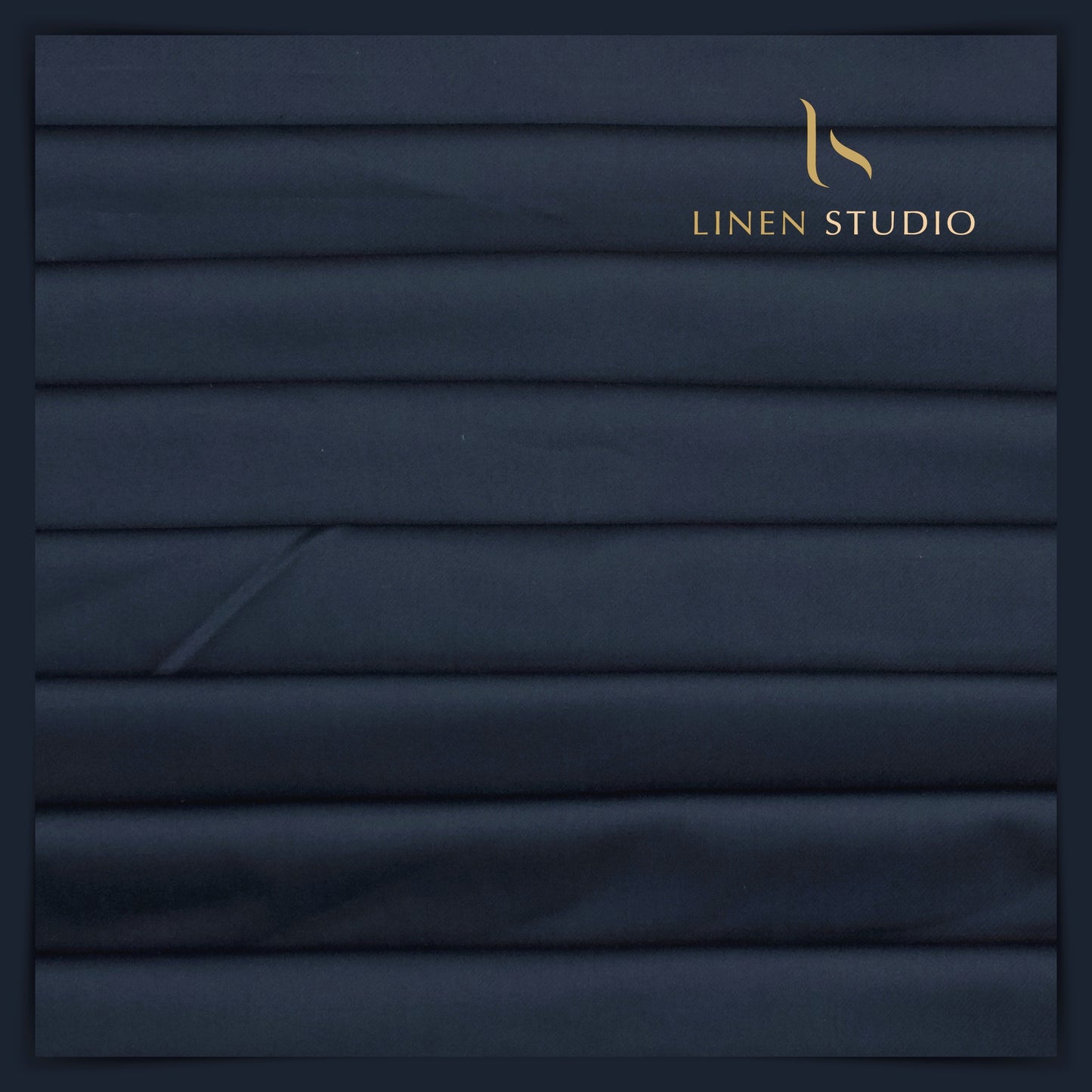 100% Giza Cotton Stretchable Suiting - Blue - Linen Studio
