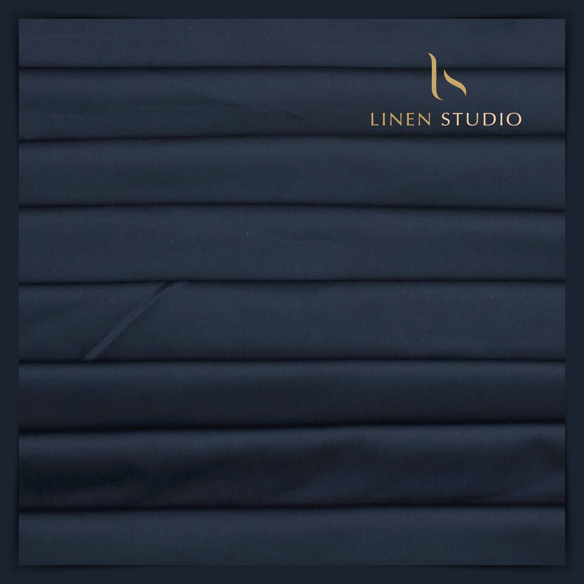 100% Giza Cotton Stretchable Suiting - Blue - Linen Studio