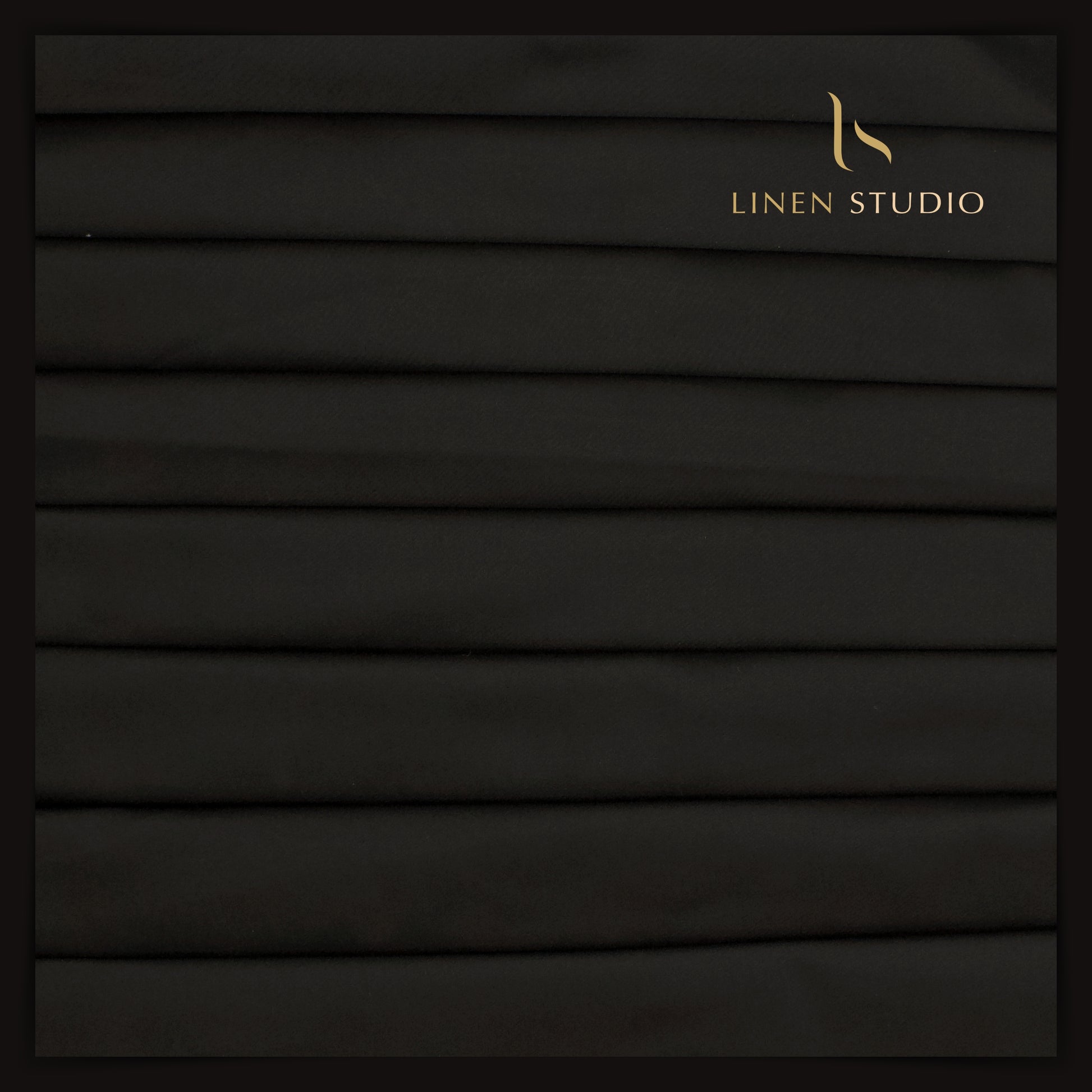 100% Giza Cotton Stretchable Suiting - Black - Linen Studio