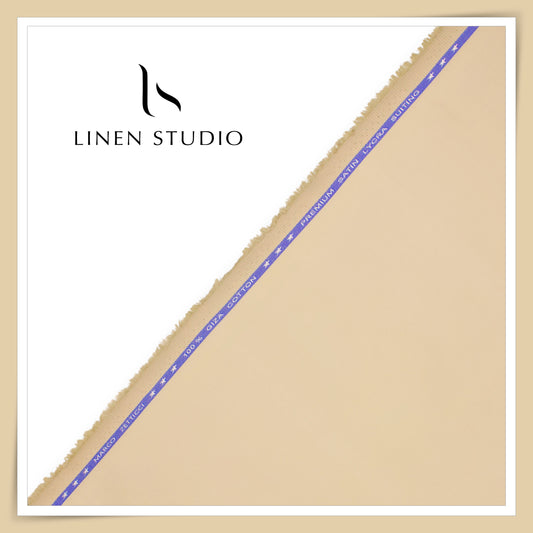 Premium Giza Cotton Satin Lycra Suiting - Pavlova (98% Cotton 2% Lycra) (Last Few Mtrs)