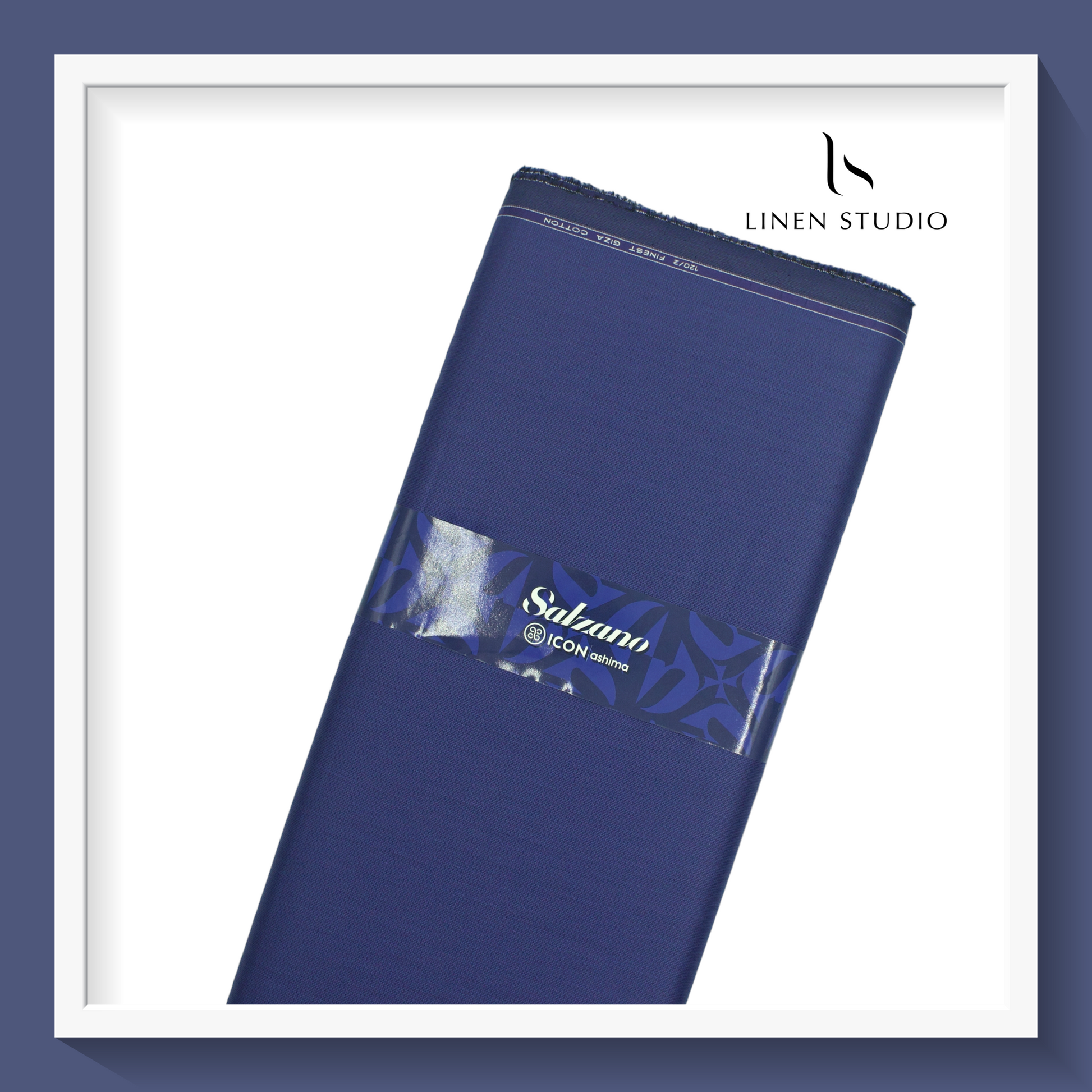 120/2 count Finest Giza Cotton - Blue - Linen Studio