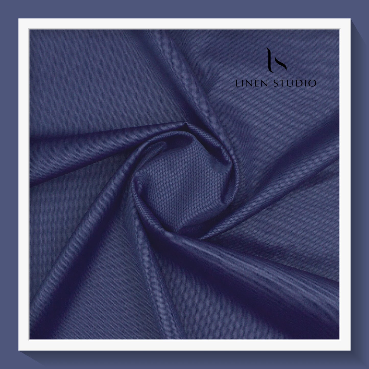 120/2 count Finest Giza Cotton - Blue - Linen Studio