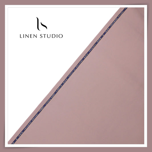 2/120's FINEST Supima Cotton Shirting by Vercelli Italy - Mauve Pink (Fastest Selling) (NEW)