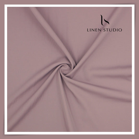 2/120's FINEST Supima Cotton Shirting by Vercelli Italy - Mauve Pink (Fastest Selling) (NEW)