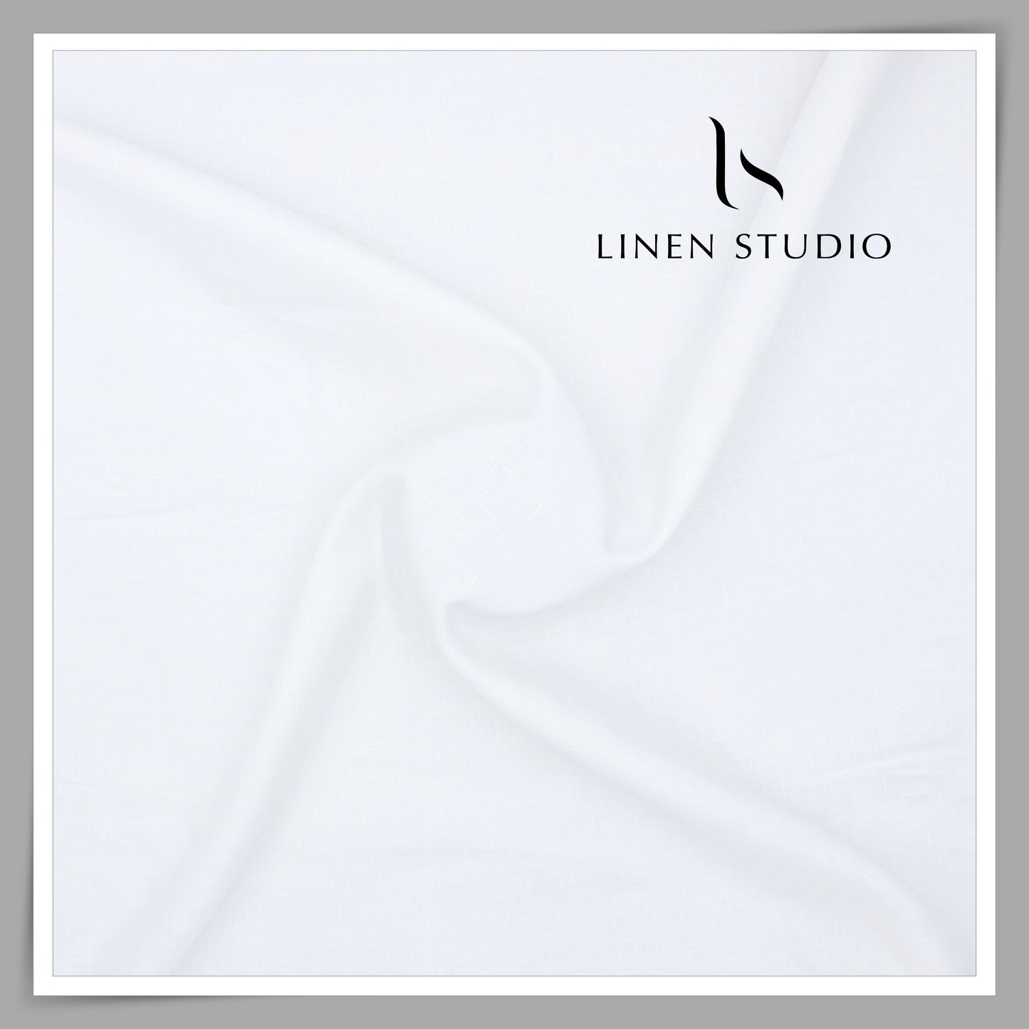 150 Lea x 150 Lea Exclusive Linen Plain Shirting by Linen Fiesta - Bright White (NEW) (Limited Stock)