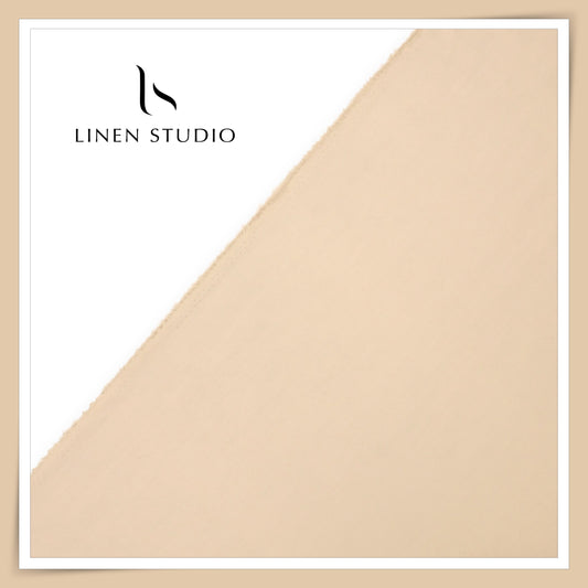 100% Wrinkle Free Poly Viscose Blended Suiting - Apricot (70% SALE)