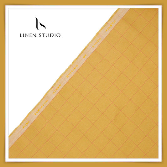 Pure Linen Suiting Checks - Perfect for suits / blazer - Linen Studio