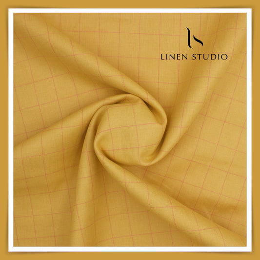 Pure Linen Suiting Checks - Perfect for suits / blazer - Linen Studio