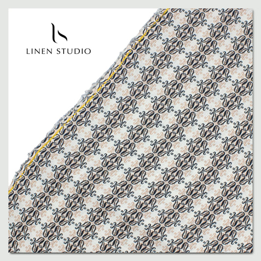 Pure Linen Printed Shirting - 30% SALE 32 - Linen Studio