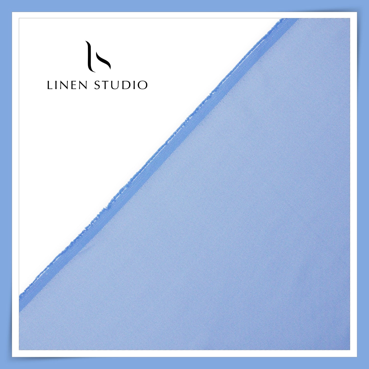 100% Wrinkle Free Poly Viscose Blended Suiting - Carolina Blue Dobby (70% SALE) (Zoom In) (NEW)