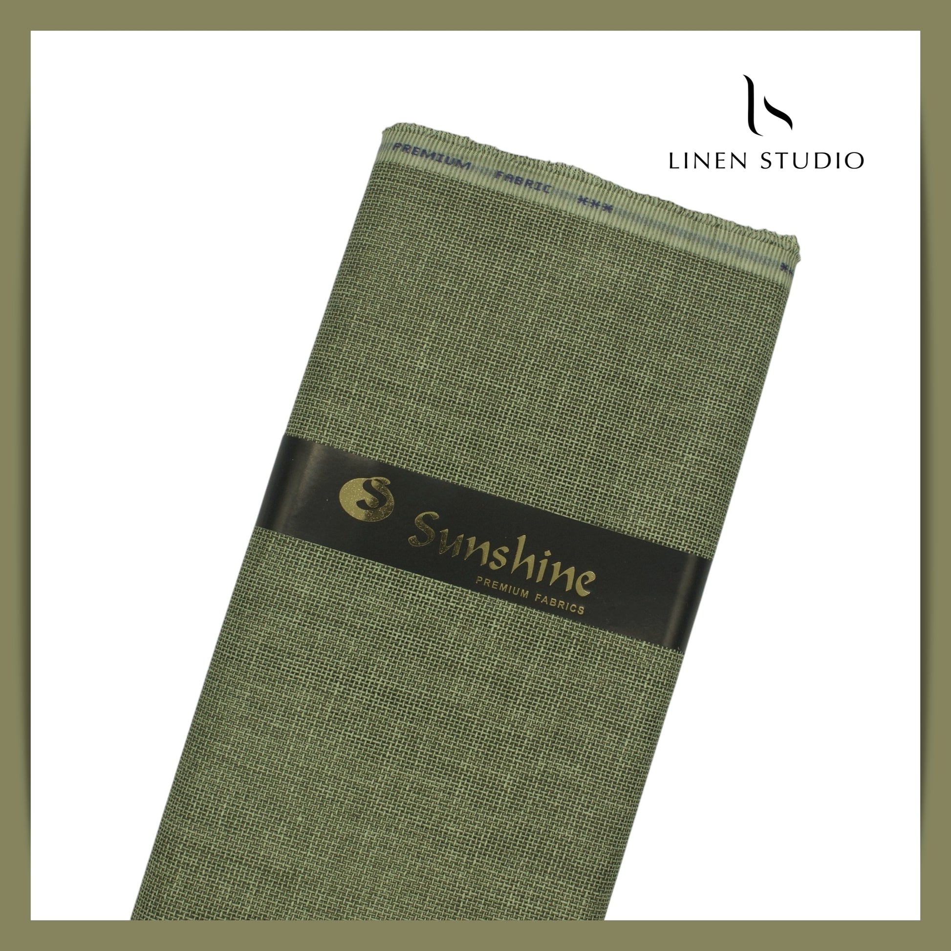 Jute PV fabric - Green - Linen Studio