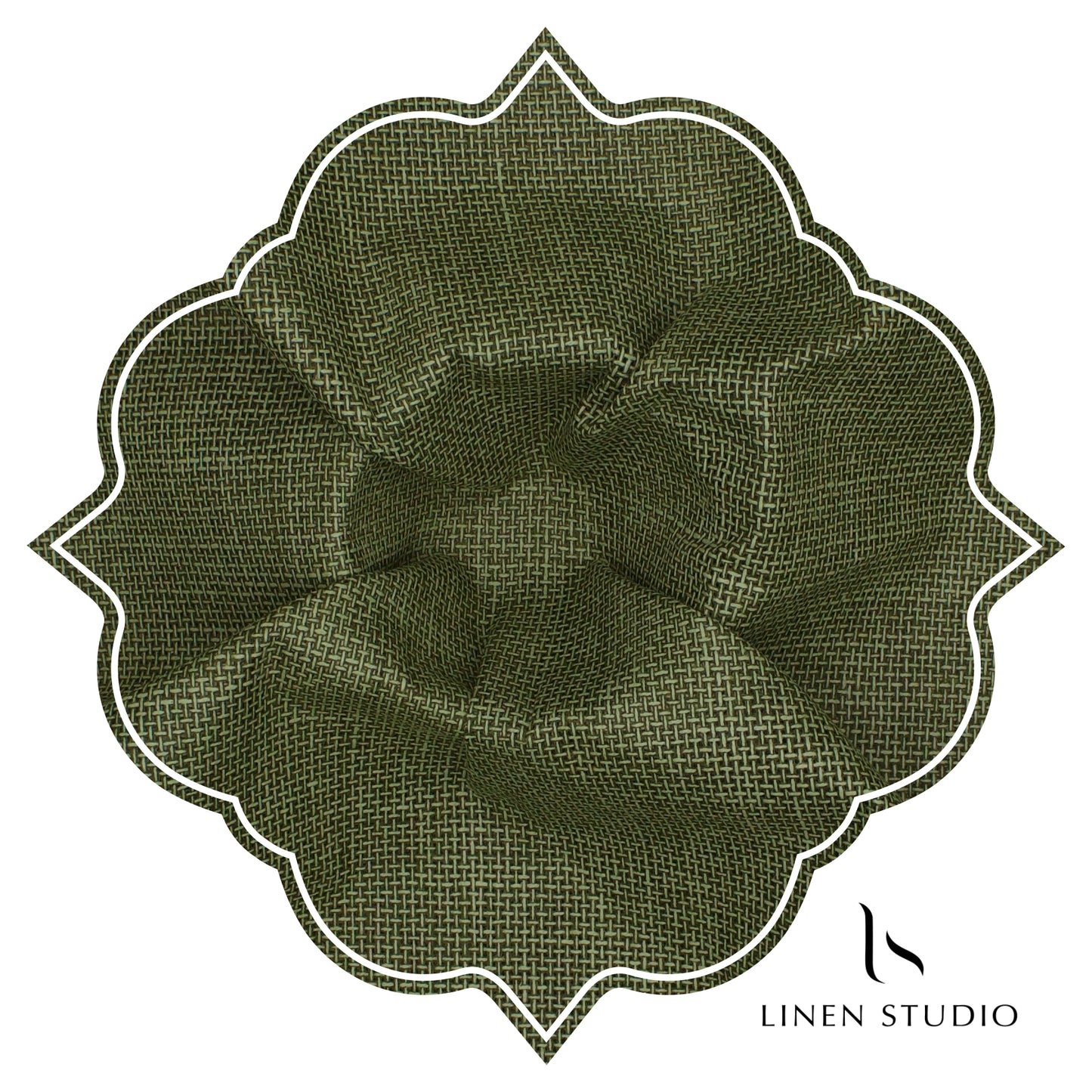 Jute PV fabric - Green - Linen Studio