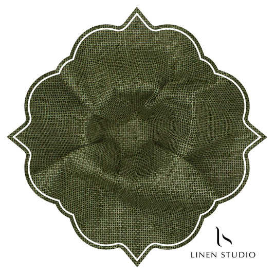 Jute PV fabric - Green - Linen Studio