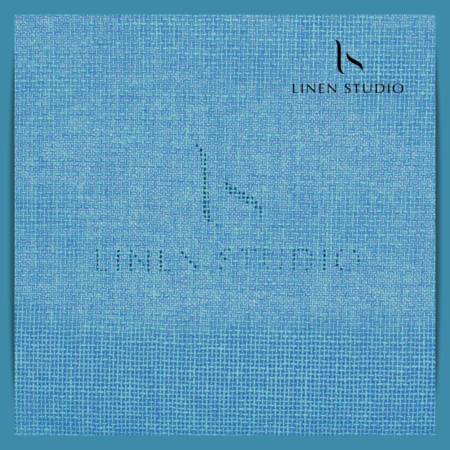 Jute PV fabric - Blue - Linen Studio