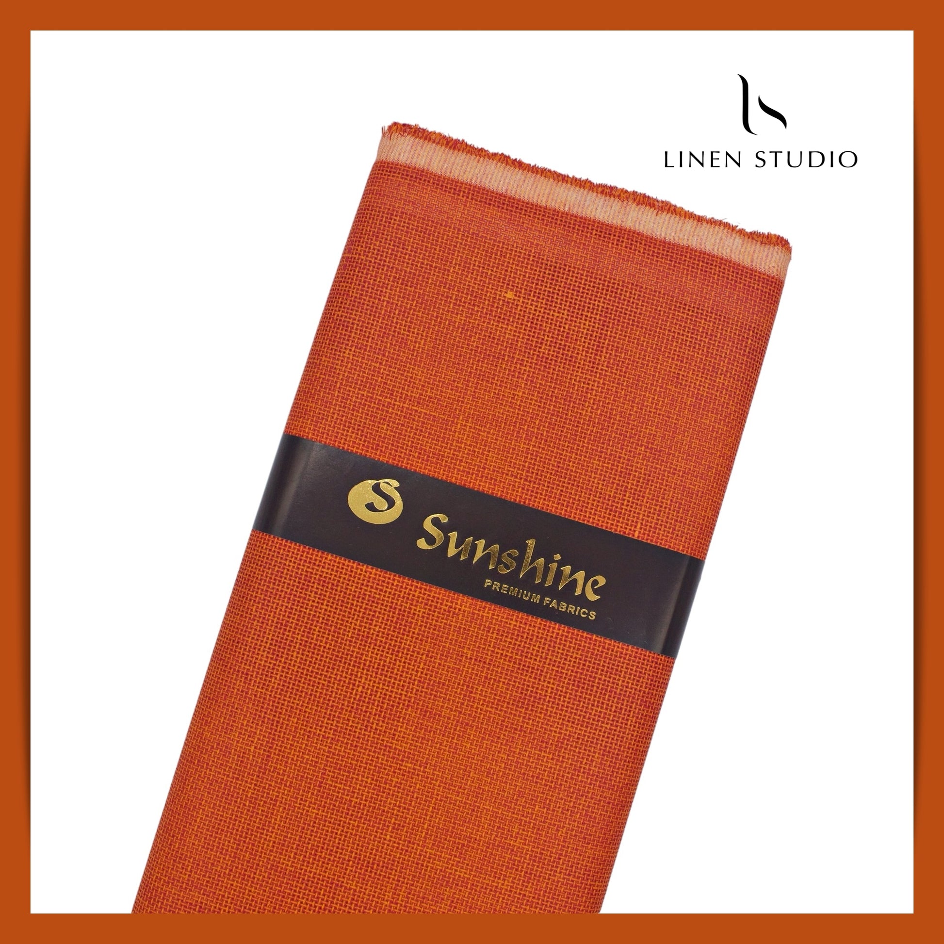 Jute PV fabric - Orange - Linen Studio