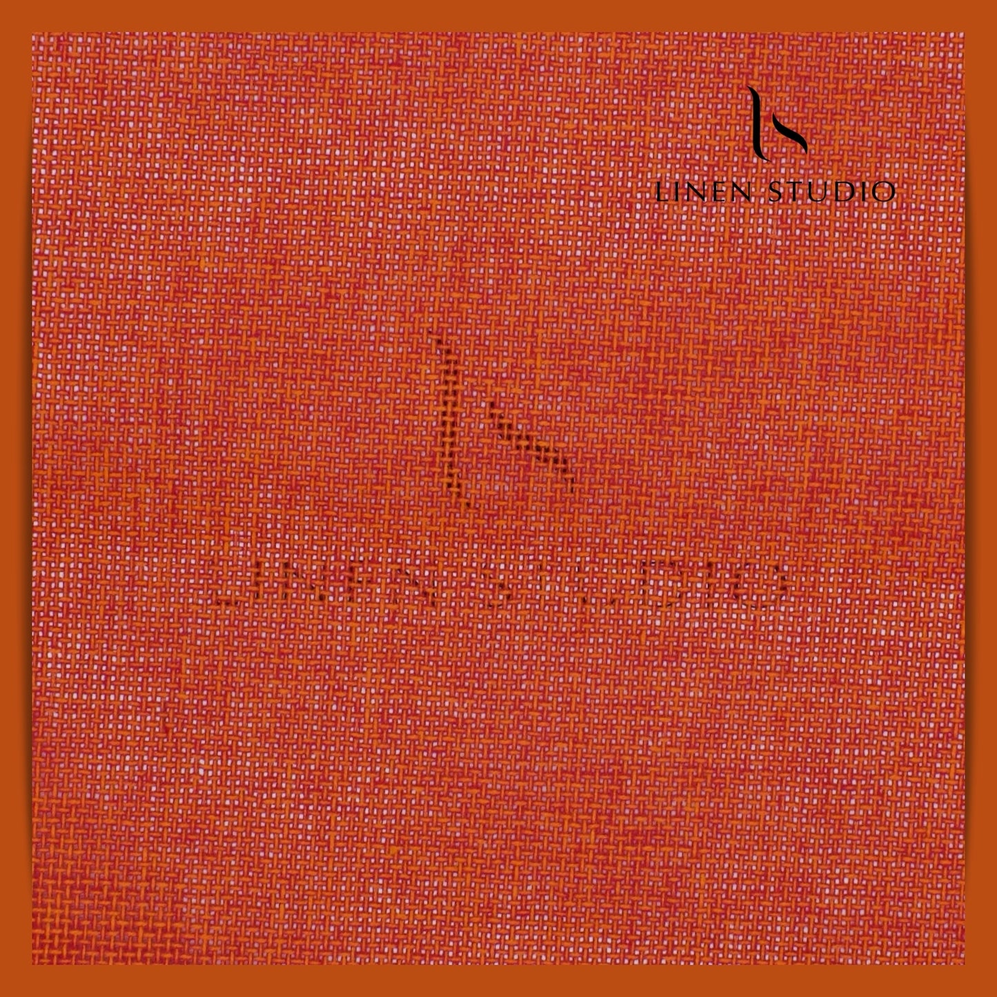 Jute PV fabric - Orange - Linen Studio