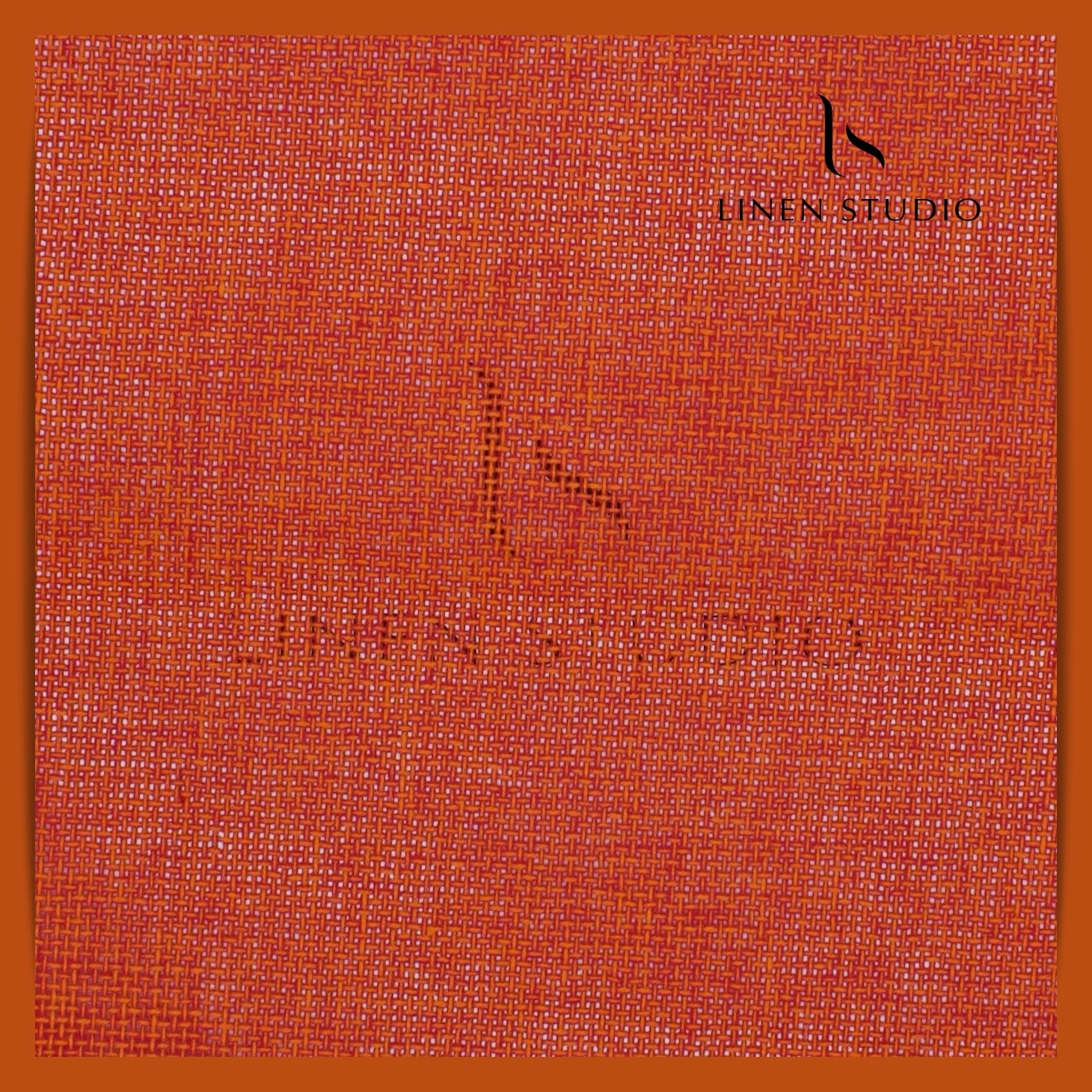 Jute PV fabric - Orange - Linen Studio