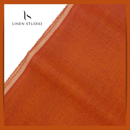 Jute PV fabric - Orange - Linen Studio