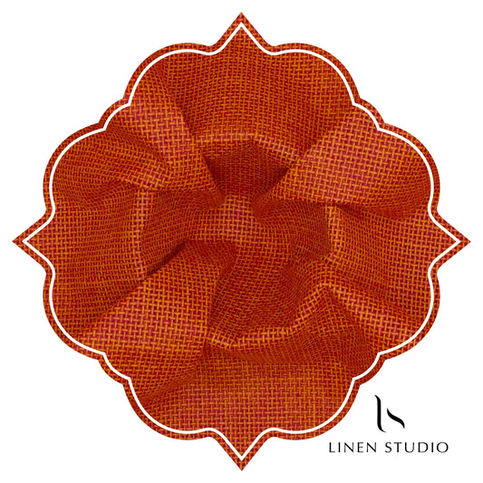Jute PV fabric - Orange - Linen Studio