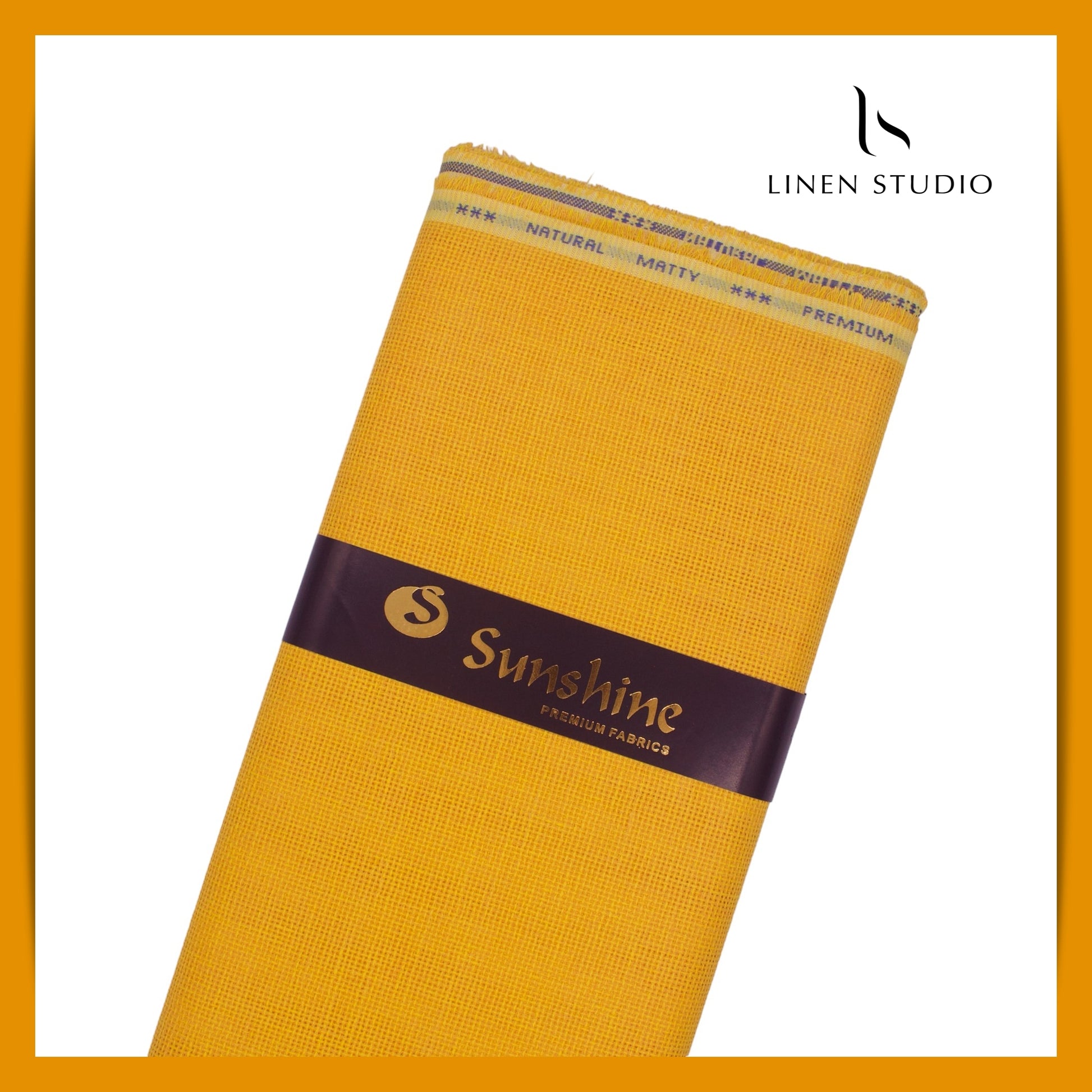 Jute PV fabric - Golden Yellow - Linen Studio