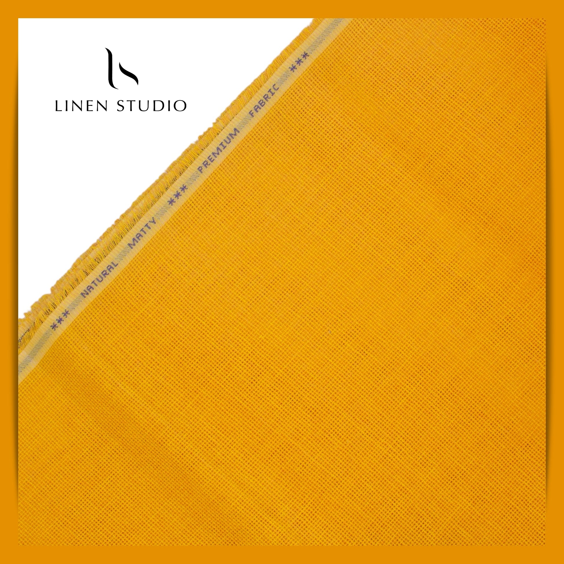 Jute PV fabric - Golden Yellow - Linen Studio