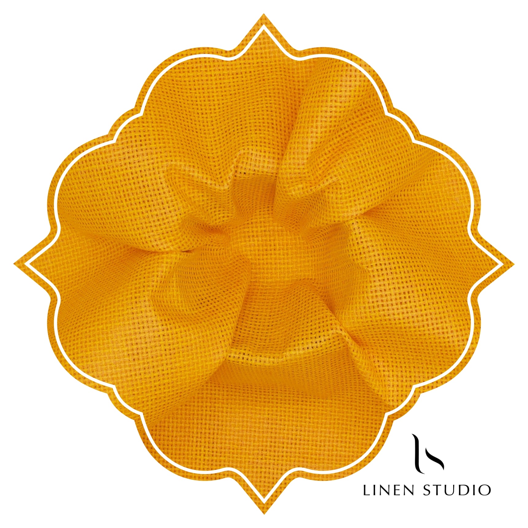 Jute PV fabric - Golden Yellow - Linen Studio