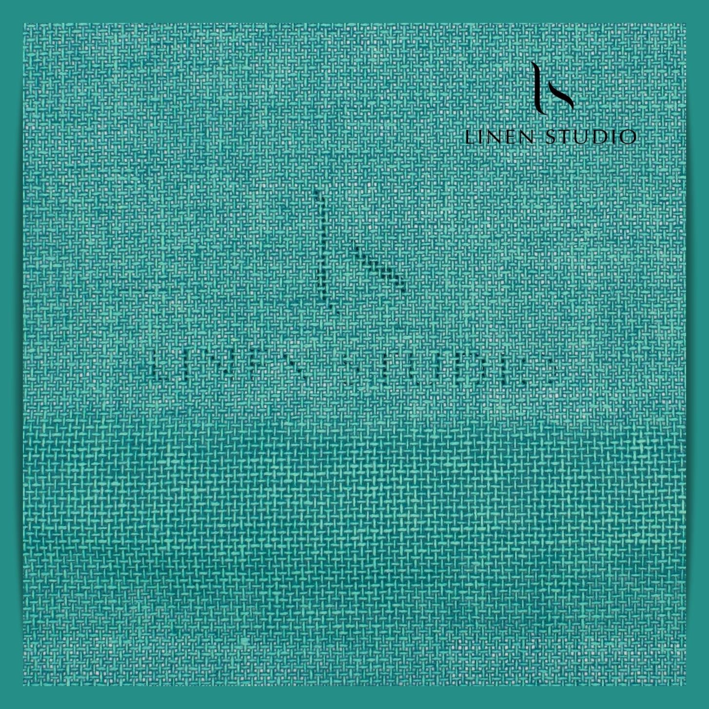 Jute PV fabric - Greenish Blue - Linen Studio