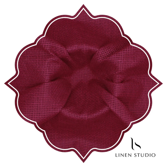 Jute PV fabric - Ruby - Linen Studio