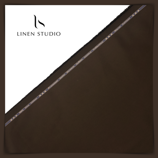 100% Giza Cotton Stretchable Suiting - 21 - Linen Studio