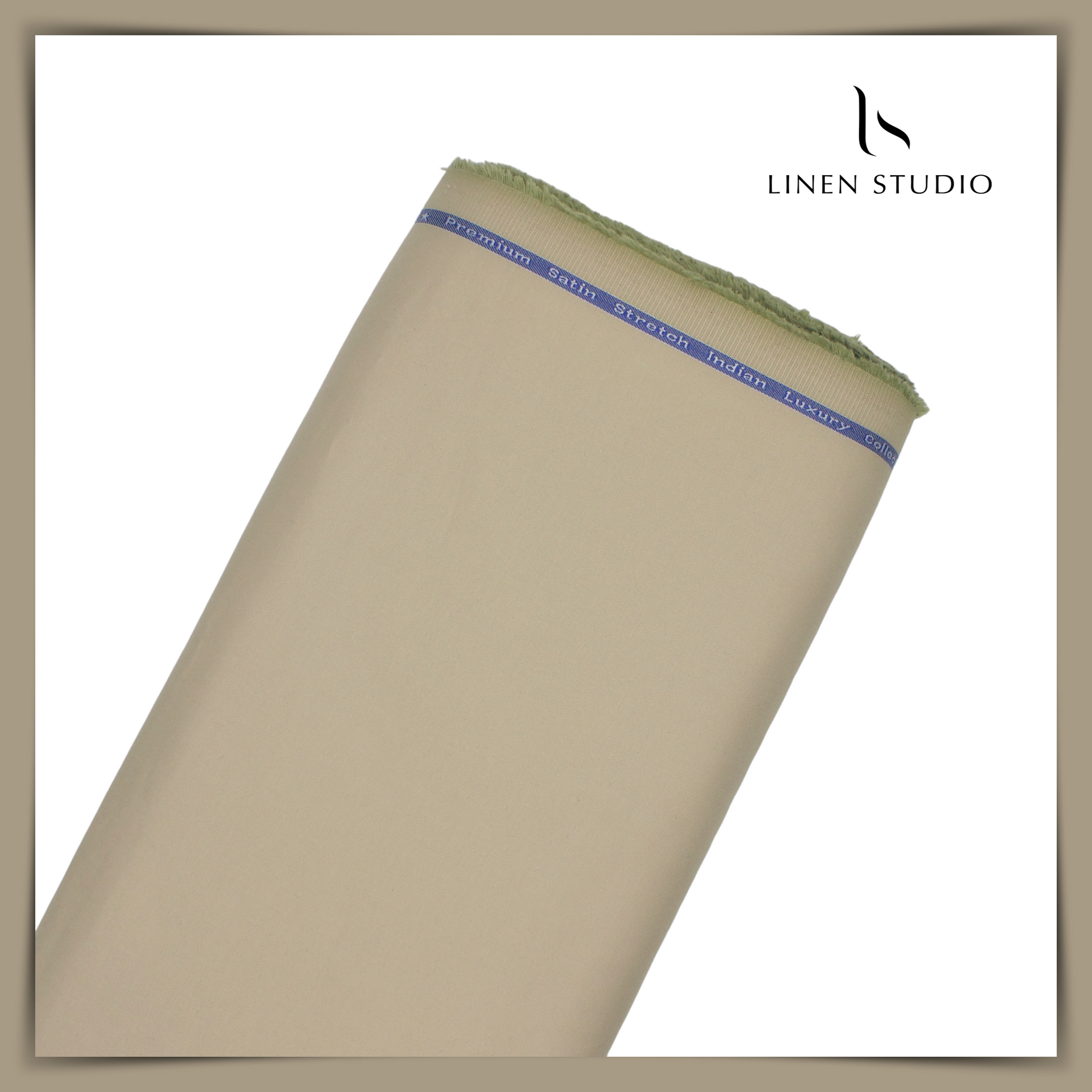 100% Giza Cotton Stretchable Suiting - 02 - Linen Studio