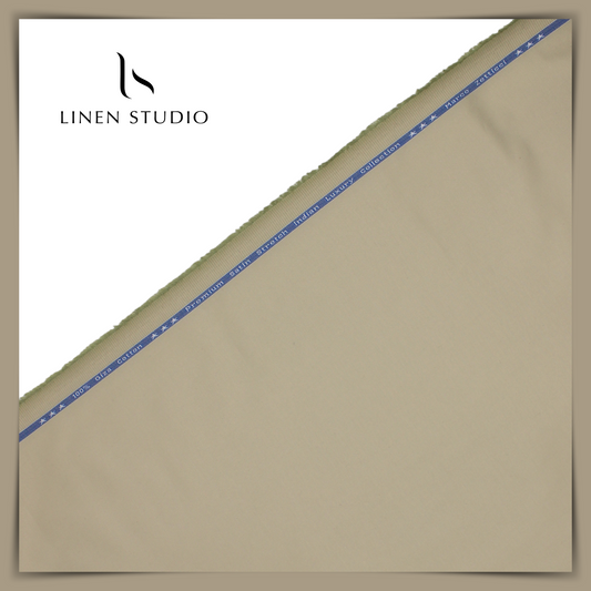 100% Giza Cotton Stretchable Suiting - 02 - Linen Studio