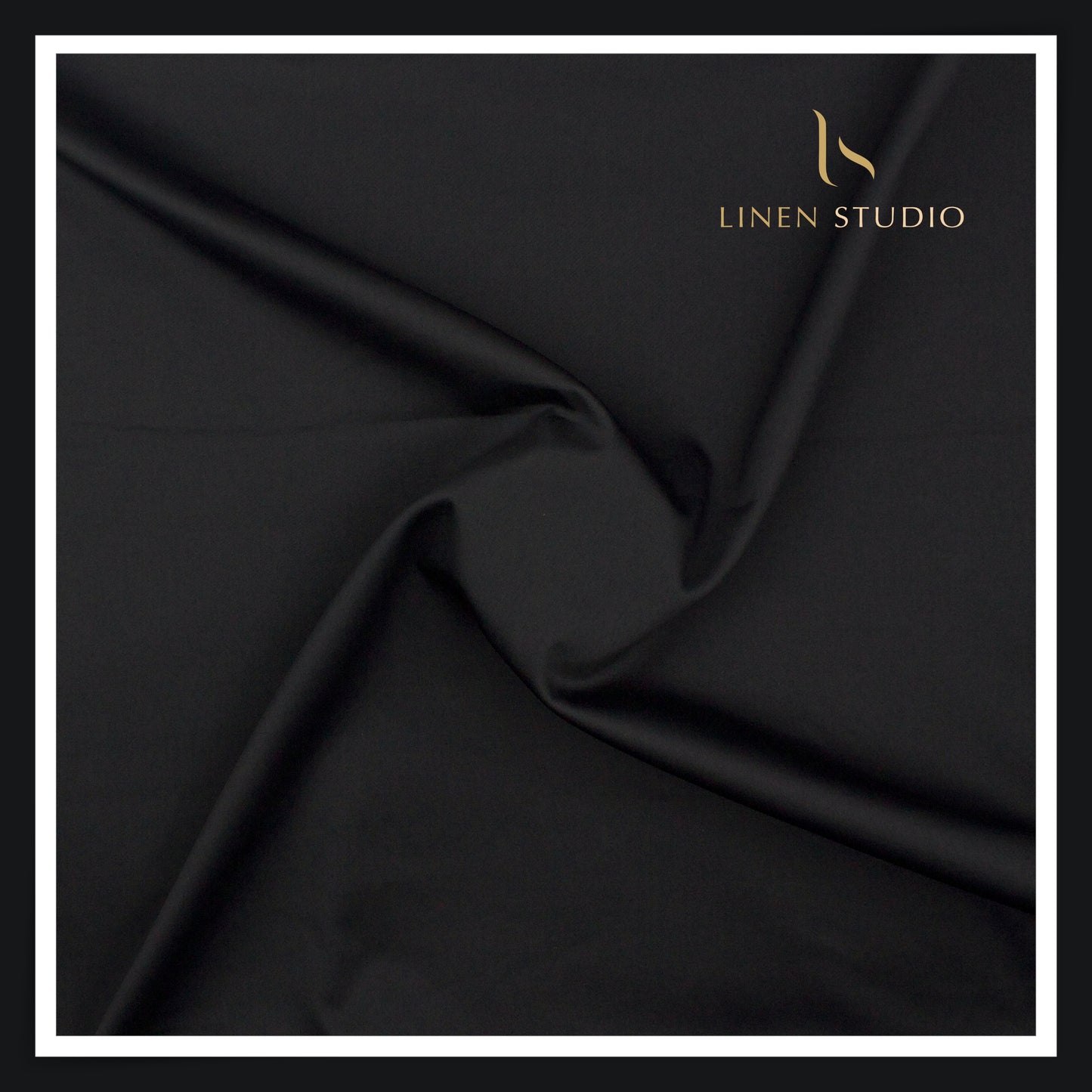 Premium Giza Cotton Satin Lycra Suiting - Galaxy Grey (98% Cotton 2% Lycra) (NEW)