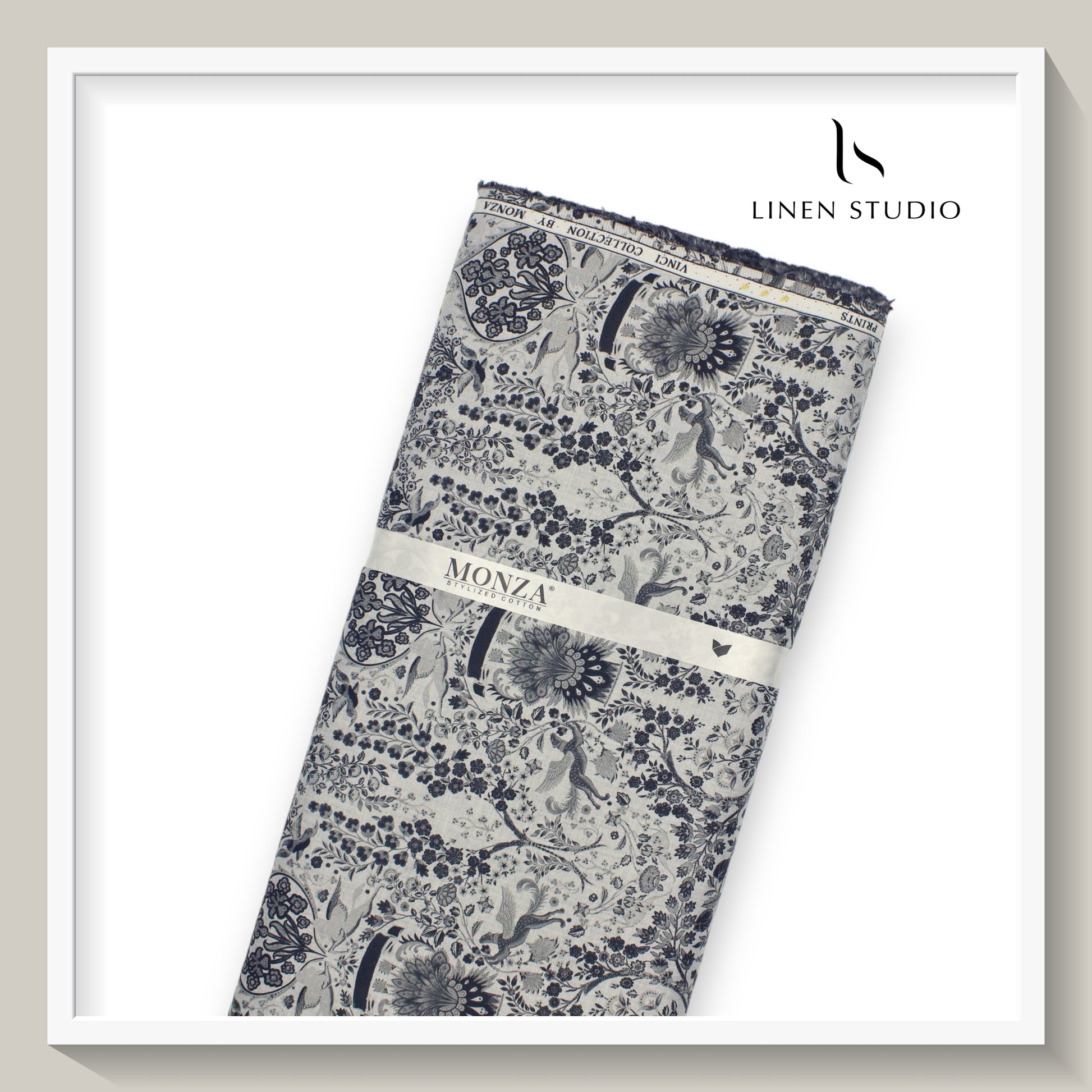Pure Cotton Digital Printed Shirting - Flying Cheetah - Linen Studio