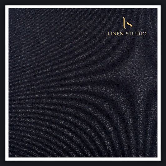100% Acetate Suiting by Vercelli - Glittery Navy Blue (Perfect Blazer)