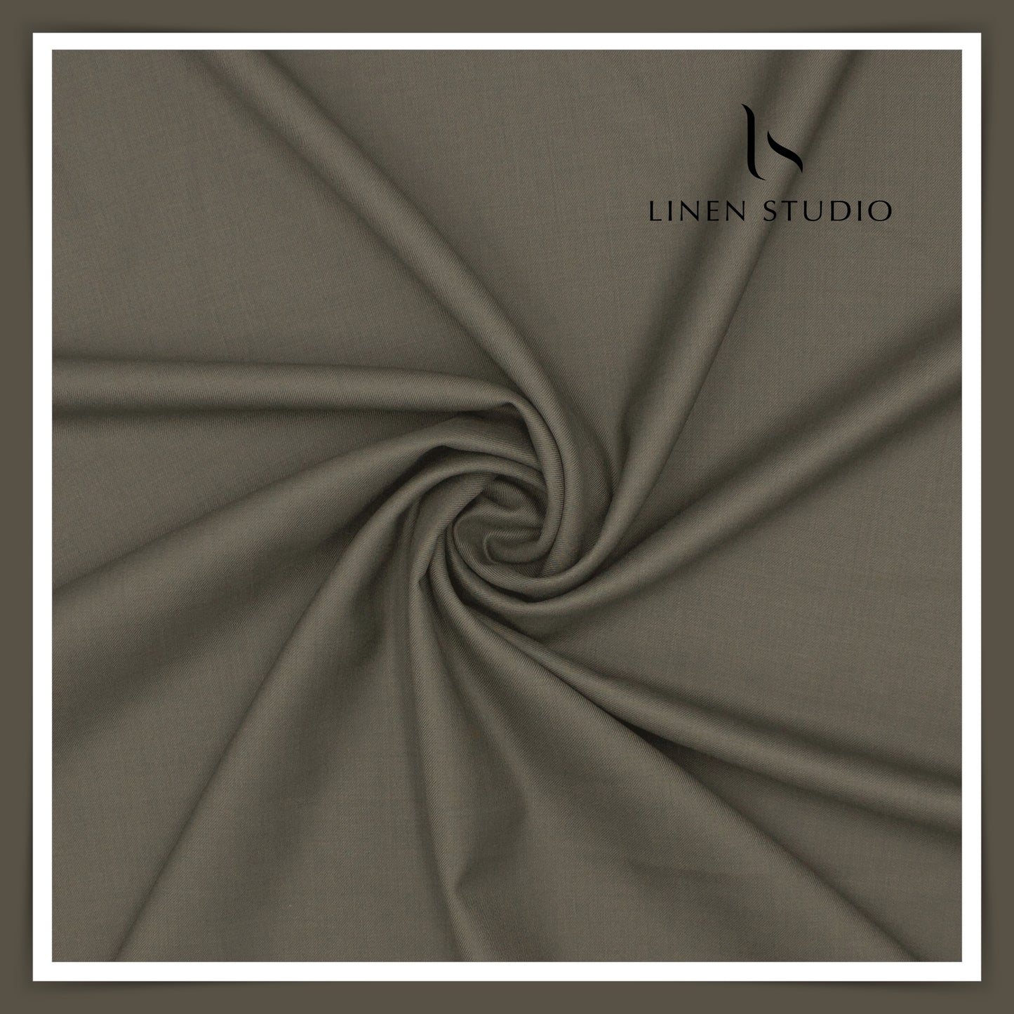Super 150's Australian Merino Wool by Vercelli - Cement Grey - Linen Studio