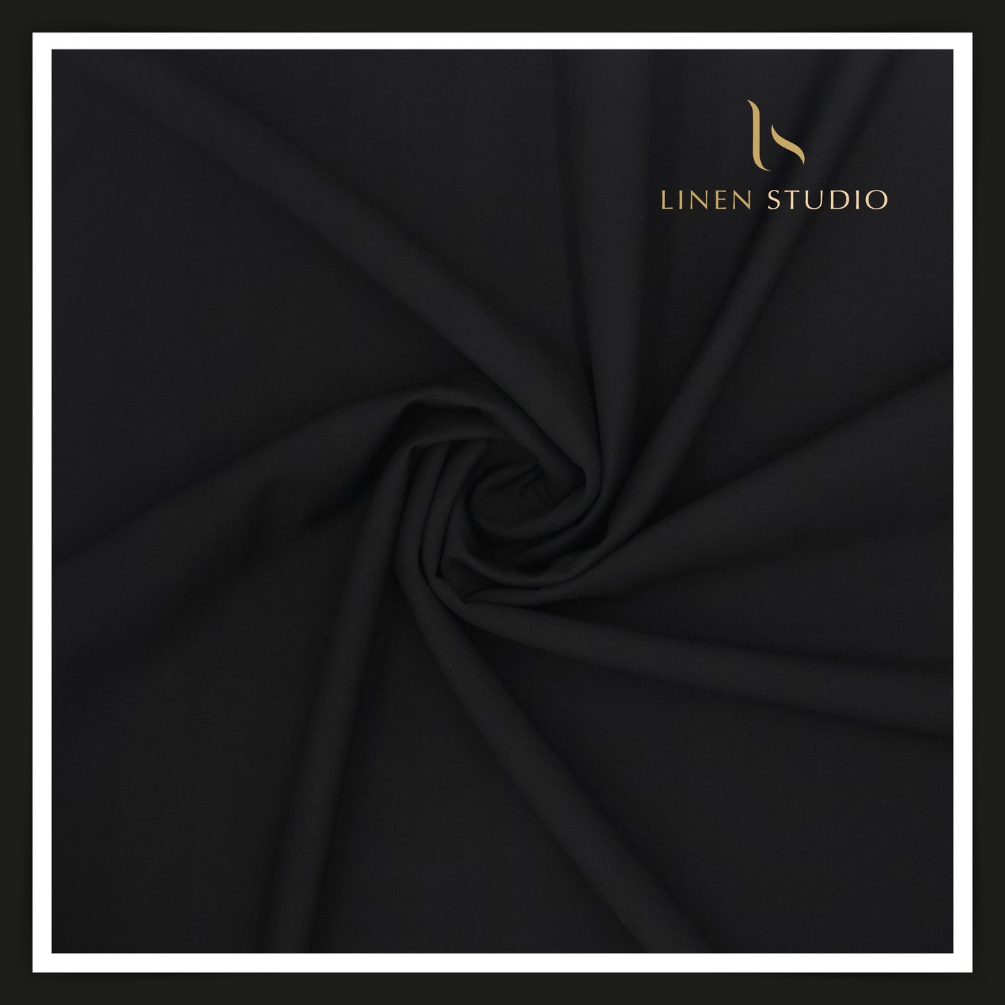 Super 140's Australian Merino Wool by Vercelli - Japan Black (Highest Selling) - Linen Studio
