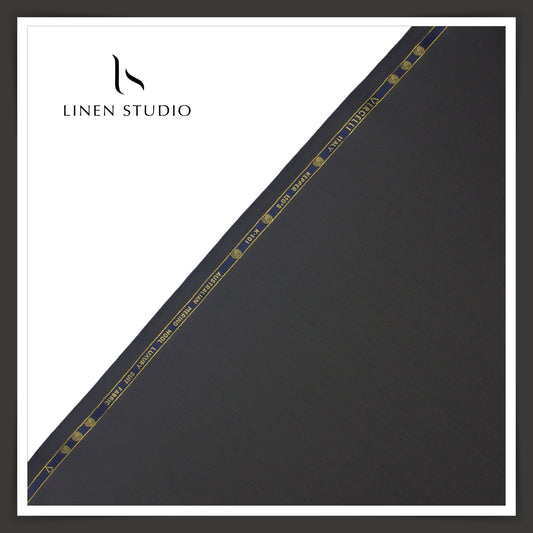 Super 120's Australian Merino Wool by Vercelli - Pebble Grey - Linen Studio
