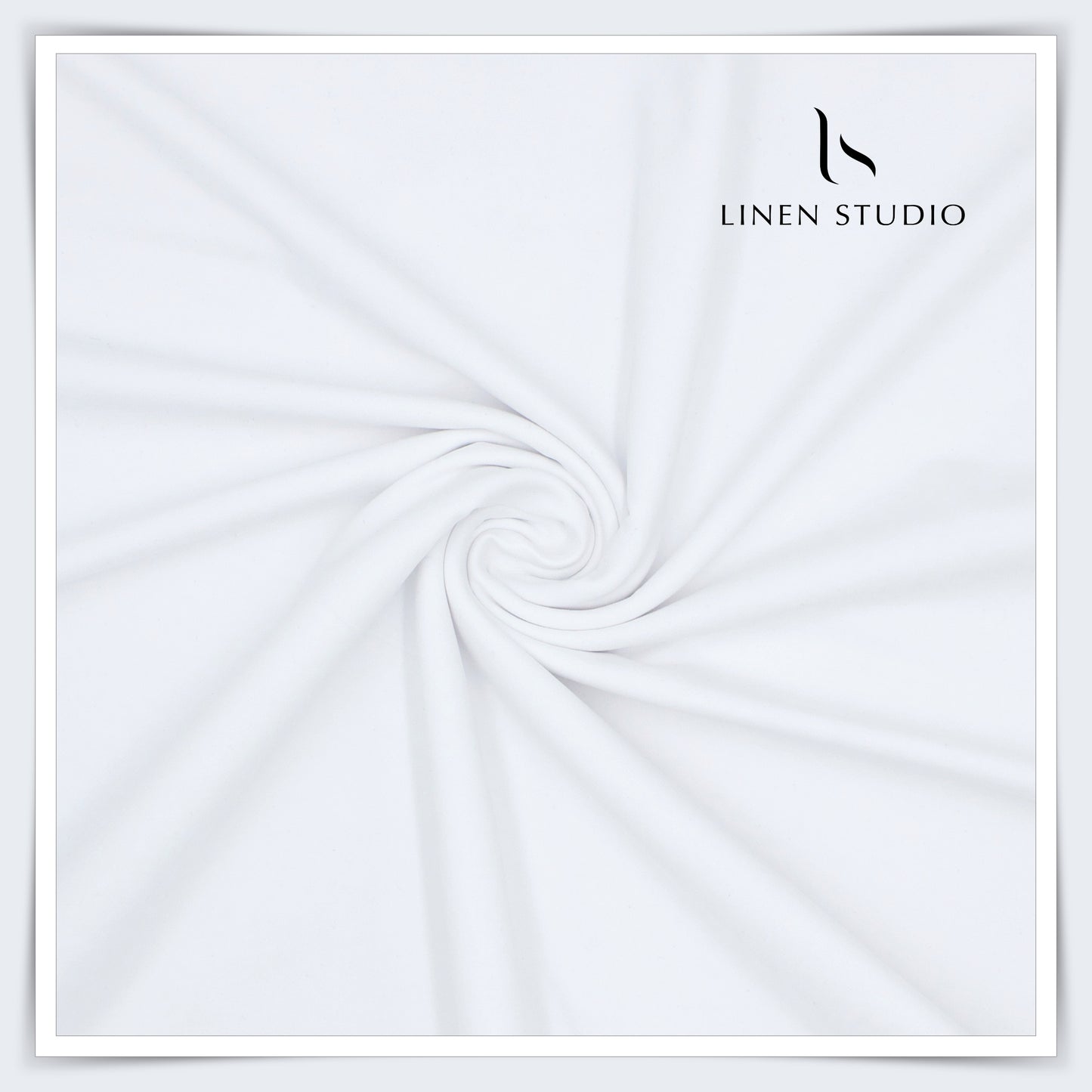 4 Way Stretch Supima Cotton by Vercelli Italy - Pure White - Linen Studio